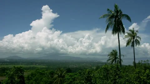 Timelapse Mount Rinjani landscape Stock Footage 11585355