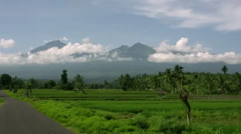 Timelapse Mount Rinjani landscape Видео 11603934