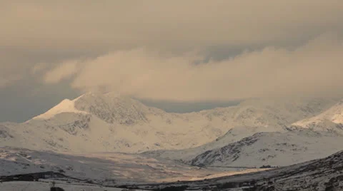 Timelapse Mount Snowdon 스톡 동영상 23243650