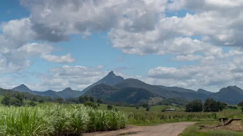 Timelapse of Mount Warning, NSW, Australia Video stock 260097371