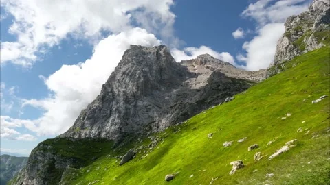 Timelapse of the mountain area of the gran sasso italy abruzzo Video stock 136824042