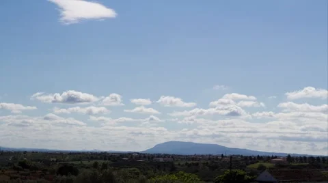 Timelapse of mountain clouds Stock Footage 52079758