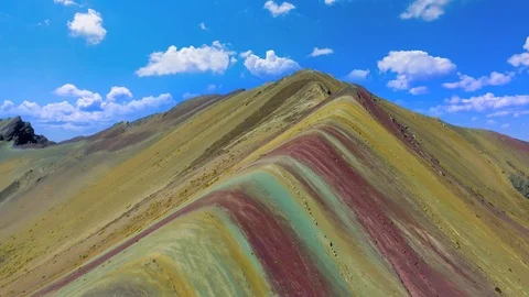 Timelapse of mountain range at Rainbow Mountain 動画素材 116625573