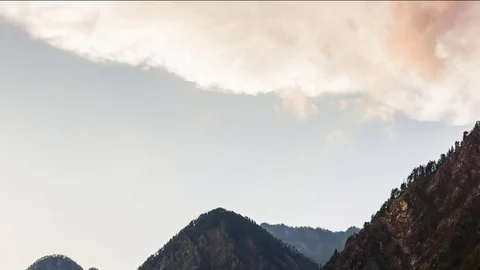 Timelapse of mountain sky 25fps Stock Footage 80407442