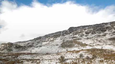 Timelapse Mountain Snowdonia 스톡 동영상 23245041