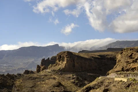 Timelapse of mountain view Stock Footage 261424987