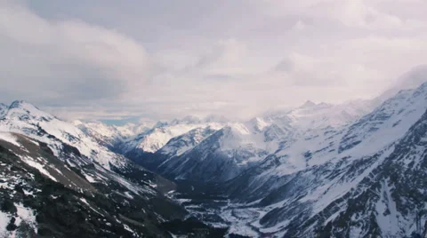 Timelapse mountains and clouds Stock Footage 1215132