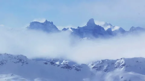 Timelapse mountains and clouds Stock Footage 1215671