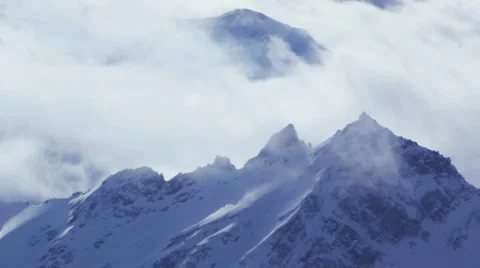 Timelapse mountains and clouds Stock Footage 1216009