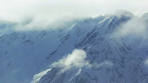 Timelapse mountains and clouds Stock Footage 1216048