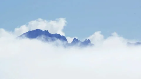Timelapse mountains and clouds Stock Footage 1216098