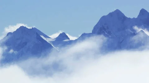 Timelapse mountains and clouds Vídeos de archivo 1216120