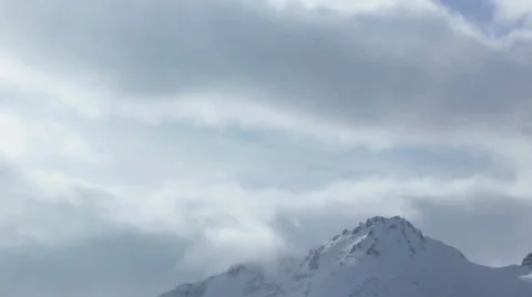 Timelapse mountains and clouds Stock Footage 1217040