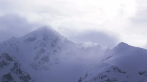 Timelapse mountains and clouds Stock Footage 1217149
