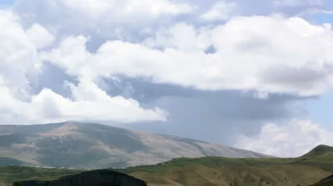 Timelapse mountains and clouds Stock Footage 5109887