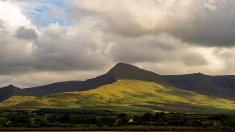 Timelapse mountains and clouds Stock Footage 102799579