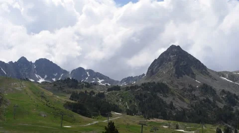 Timelapse mountains in Andorra 스톡 동영상 63274306