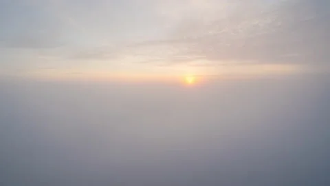 Timelapse of the mountains in the clouds at sunset. Faroe islands Stock Footage 205192161