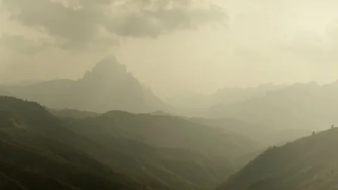 Timelapse: Mountains of Laos Stock Footage 74202931