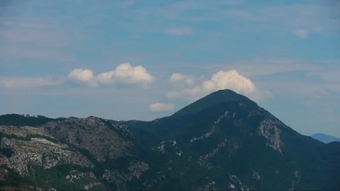 Timelapse of mountains in summer Stock Footage 126054154
