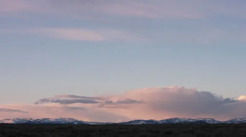 Timelapse Mountains Wyoming Stock Footage 22601517