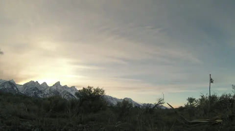 Timelapse Mountains Wyoming Stock Footage 22601612