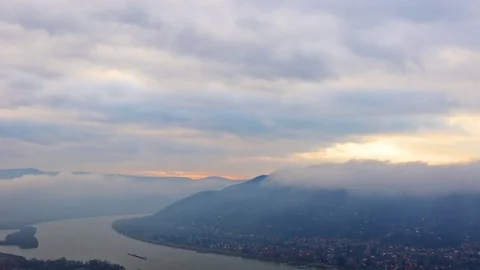 Timelapse of the mouth of the Danube Stock Footage 84182162