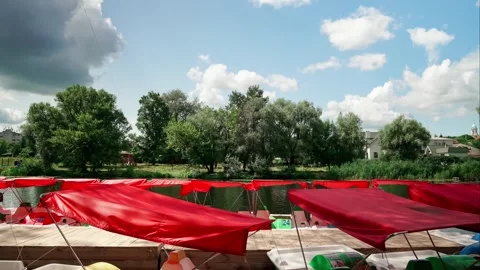 Timelapse movement of clouds Stock Footage 246918189