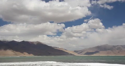 Timelapse. Movement of clouds in the sky for montage Background for the concept Stock Footage 155674193