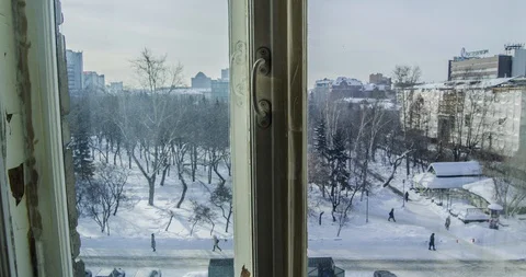 Timelapse of movement in a park Stock-Footage 129542325