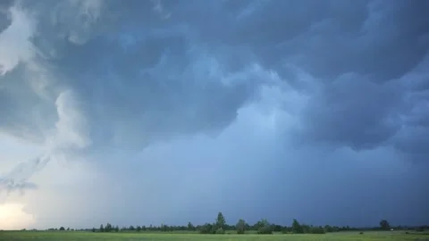 Timelapse movement of rain clouds Stock Footage 156469001