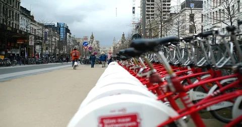 Timelapse of movement on a street Stock Footage 105353844