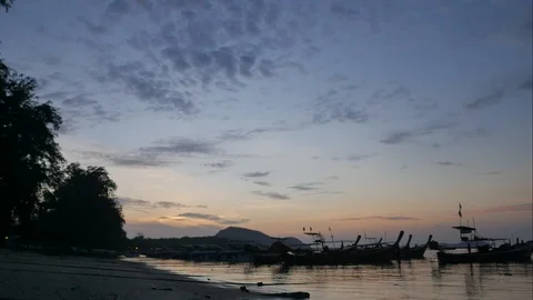 Timelapse moving beautiful cloud in blue sky cloudscape , moving long tail fi Stock Footage 126650395