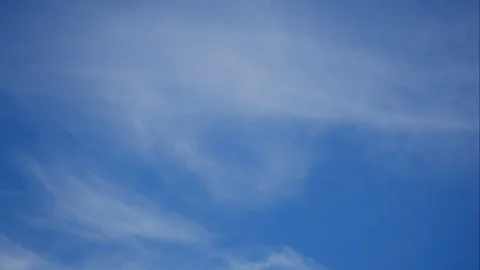 Timelapse moving beautiful white cloud with blue sky background at day time Stock Footage 129264724