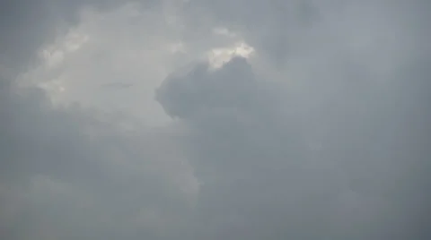 Timelapse of moving clouds after heavy raining Stock Footage 37121965