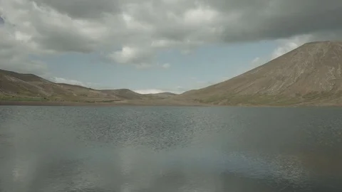 Timelapse of moving clouds and water formations on ICELAND #1 Stock Footage 80589440