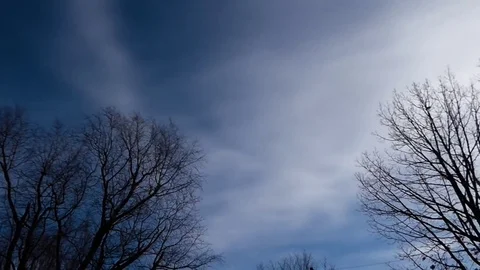 Timelapse of  moving clouds Stock Footage 73238780