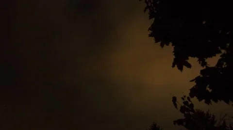 Timelapse moving clouds in the night Stock Footage 54499701