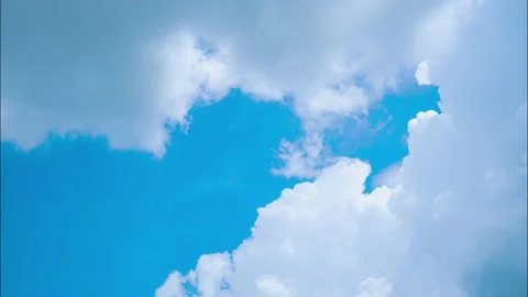 Timelapse moving clouds. Overcast sky. Stock Footage 208436779