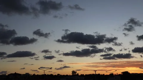Timelapse Moving Dark Clouds Stock Footage 142088235