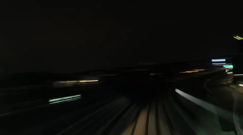 Timelapse of moving through subway tunnels Stock-Footage 61882730