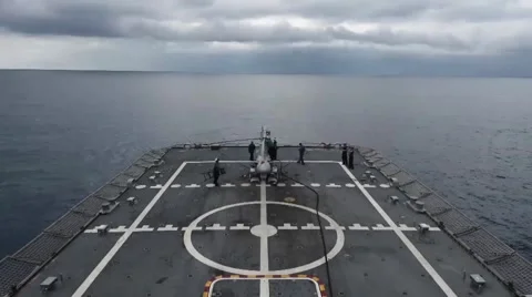 Timelapse of the MQ-8B Fire Scout unmanned aircraft Stock-Footage 60259693