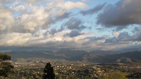 TimeLapse from Mt. Helix, California 動画素材 34656243
