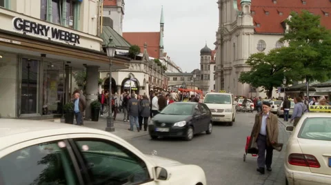 Timelapse Munich Street Video stock 43407933