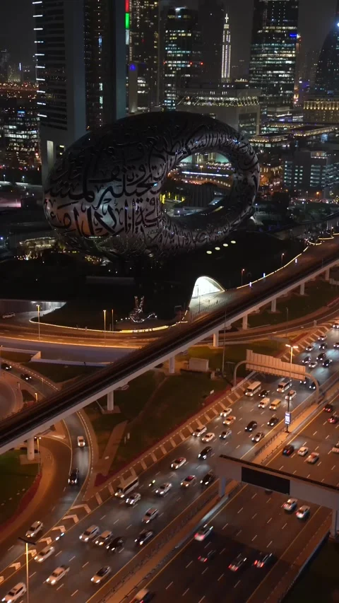 Timelapse on the Museum of the Future bu... | Stock Video | Pond5