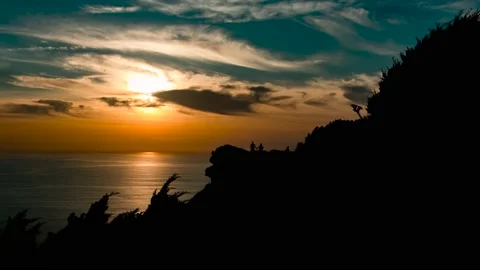Timelapse Nazare sunset Video stock 202145843