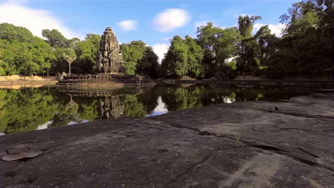 Timelapse of neak temple Stock Footage 144867214