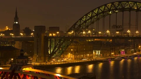 Timelapse in Newcastle, UK. Vidéo 80608525