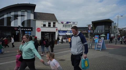 Timelapse in Newquay, Cornwall. Stock Footage 238356348