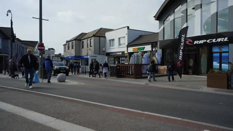Timelapse in Newquay, Cornwall. Stock Footage 238356367